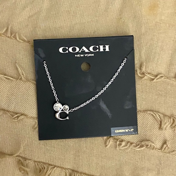 Coach | Signature Crystal Cluster Necklace NEW - Picture 3 of 5